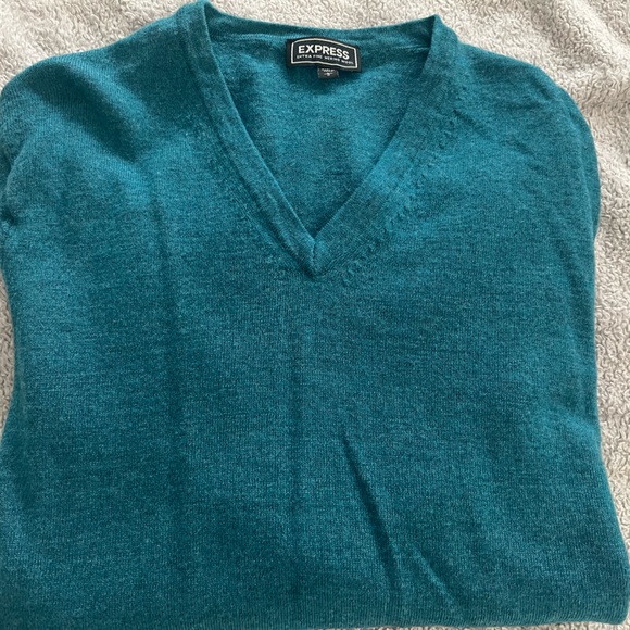 Express Teal Merino Wool Sweater